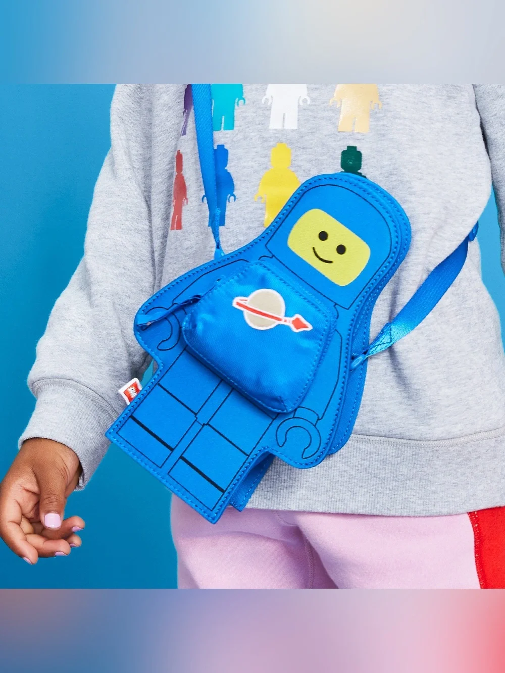 LEGO x Target Classic Spaceman Minifigure Crossbody Bag Blue Shoulder Purse